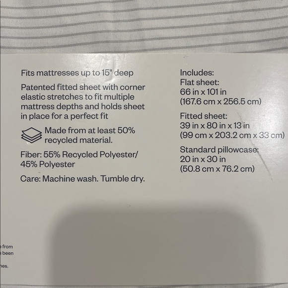 Room Essentials Gray Microfiber Sheet Set - Picture 6 of 6